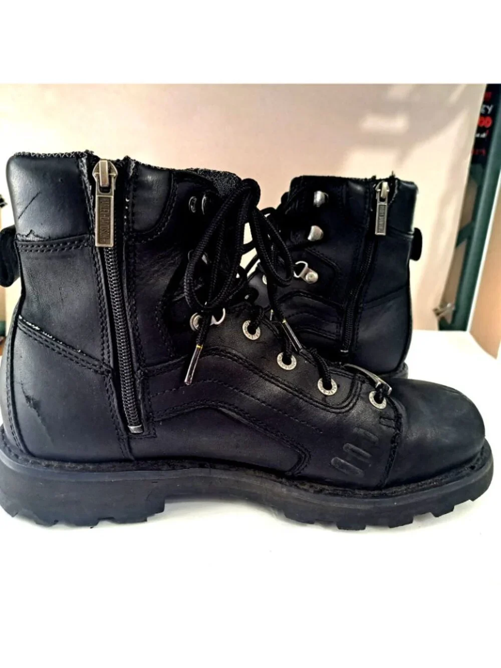 Harley Davidson Men's 10M Black Motorcycle Boots D96056